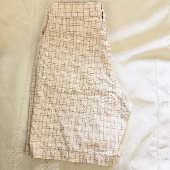 Rider Women Pink and Gray Check Casual Minimalist Shorts Size12 M - Picture 2 of 5